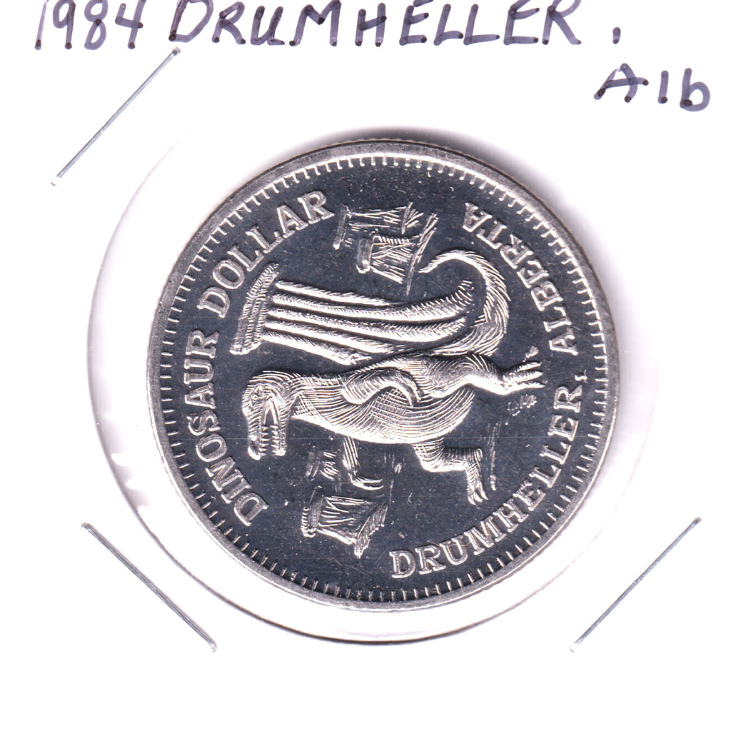1984 Drumheller, AB Dinosaur Dollar Token