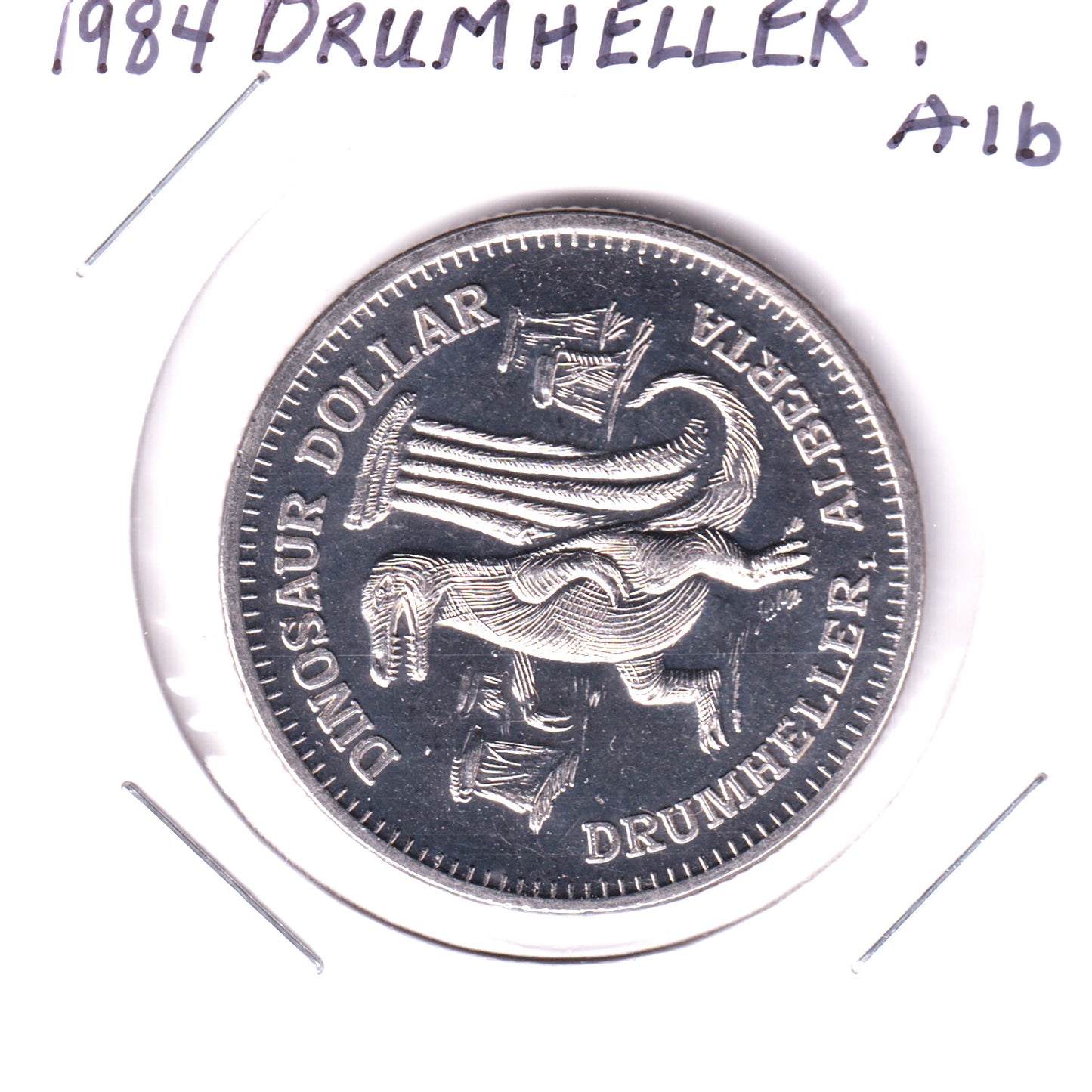 1984 Drumheller, AB Dinosaur Dollar Token