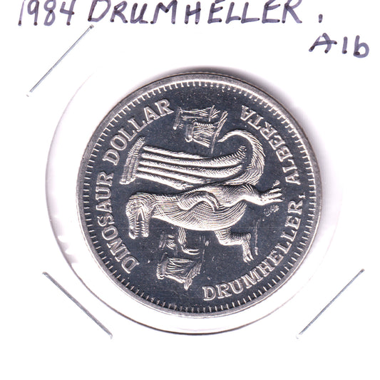 1984 Drumheller, AB Dinosaur Dollar Token