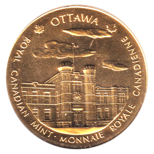 Royal Canadian Mint Ottawa & Winnipeg Brass Token