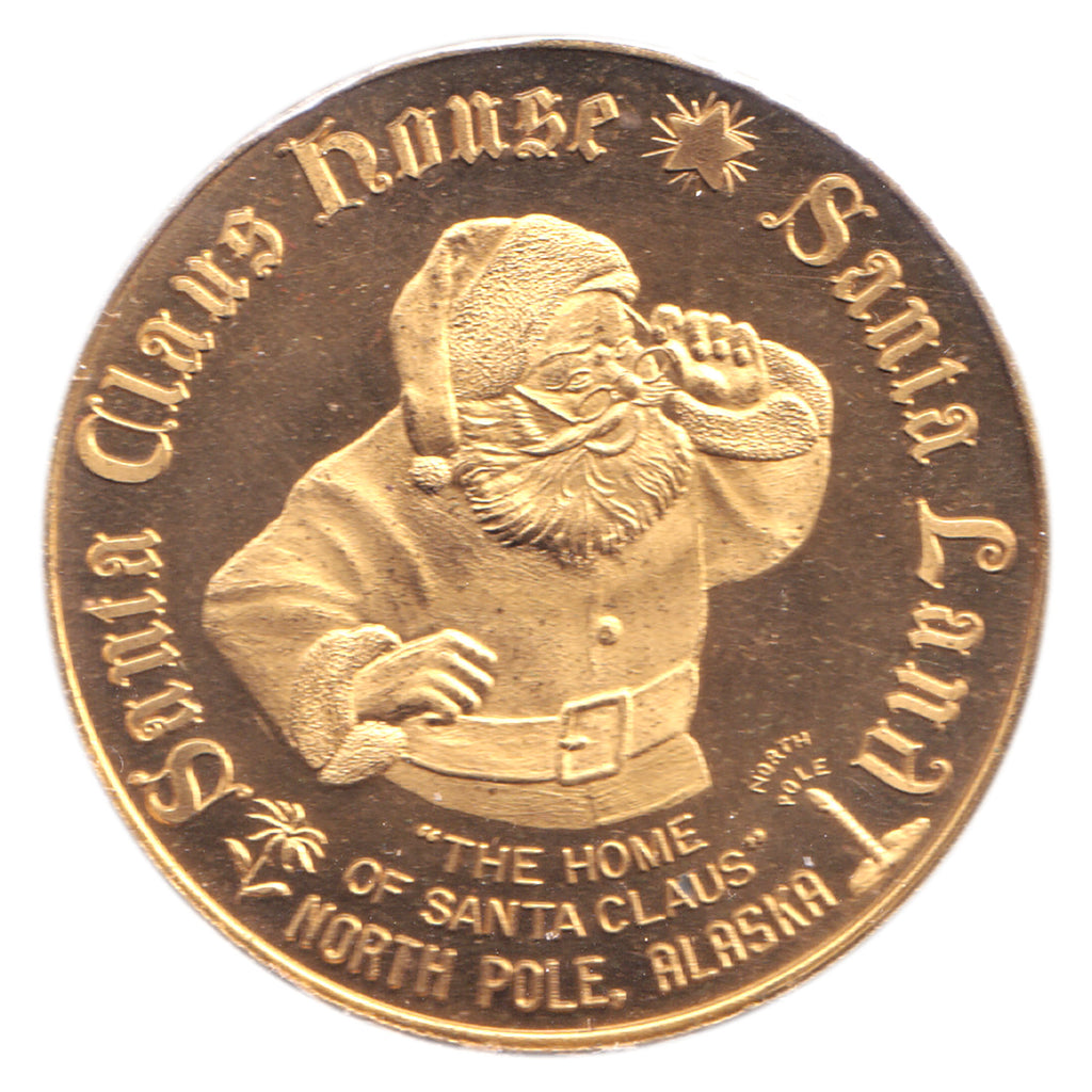 1966 Santa Claus House Souvenir Dollar Token