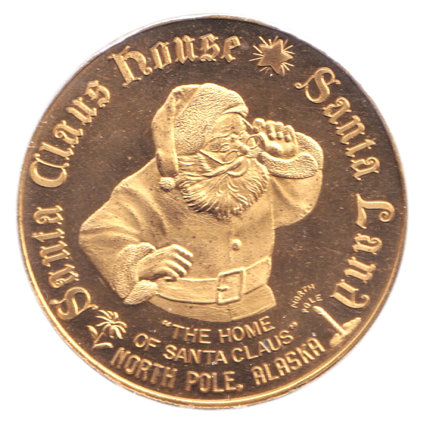1966 Santa Claus House Souvenir Dollar Token