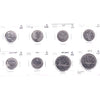 Lot of 8x 1977-2001 Canada 25-cents & Dollars All PL, 8Pcs. (Impaired)