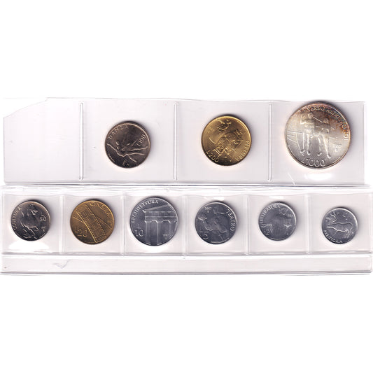 1997 San Marino 9-Coin Proof Like Set (Toned)