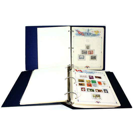 Lot of 2x 400+ Canada Stamps in Blue Binders
