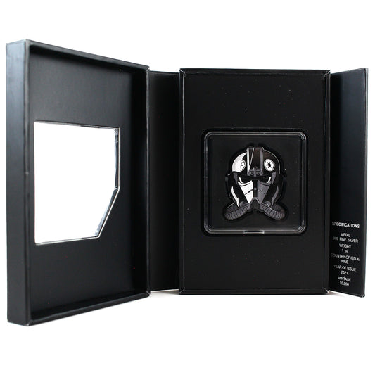 2021 Niue $2 Star Wars Faces of The Empire- Tie Fighter Pilot 1oz. Fine Silver (No Tax)