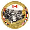 2014 D-Day Landing 24K Gold Plated Proof Crown Authenticated BU in Case (scuffing)