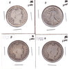 Lot of 4x 1900O-1919D USA Half Dollars, AG to G, 4Pcs. (Impaired)