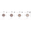 Lot of 4x 1888-1943C Newfoundland 10-cents G to EF-AU, 4Pcs. (Impaired)