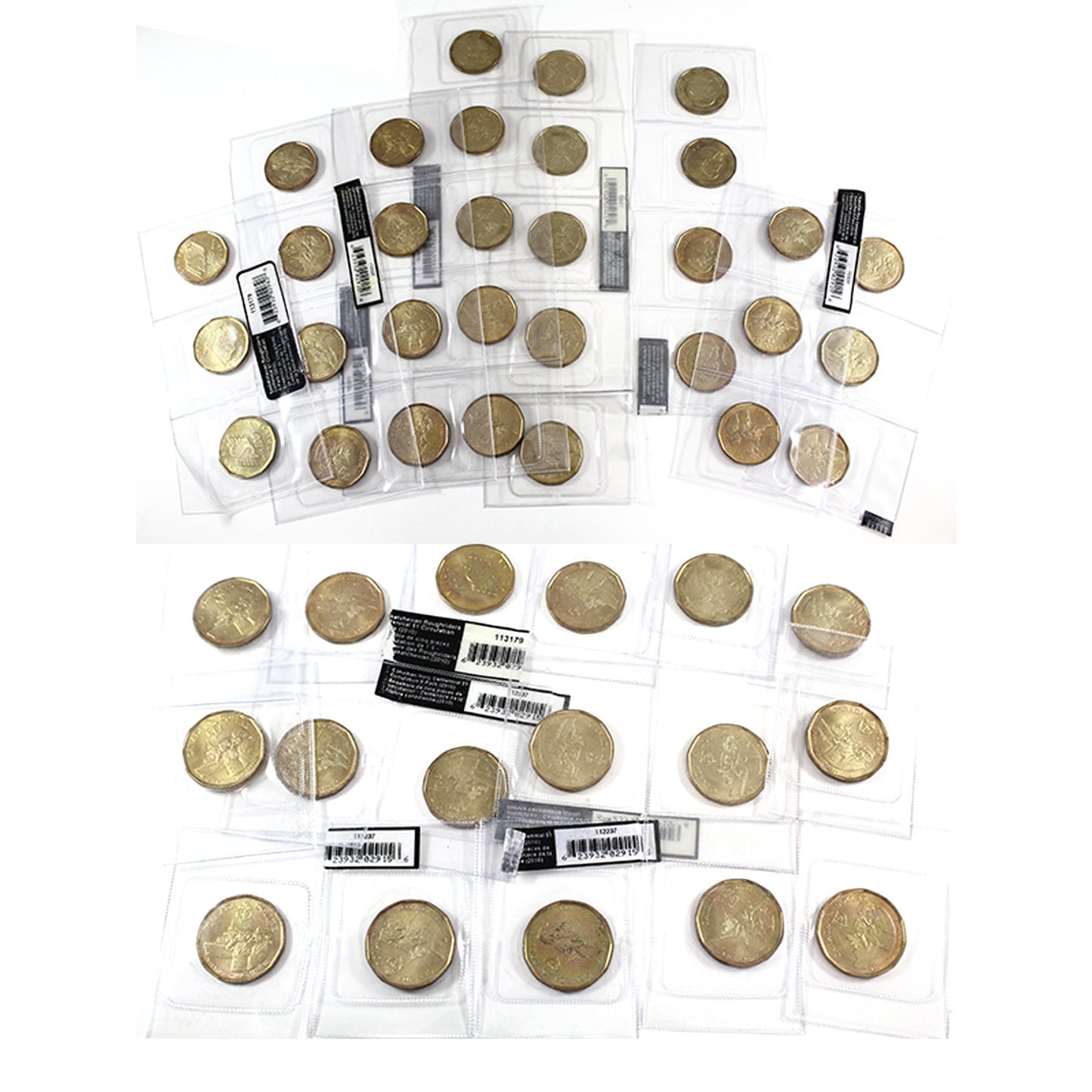 Lot of 48x Mixed Dates Commemorative Loon Dollars SEALED in pliofilm, 48 Pcs (As Is)