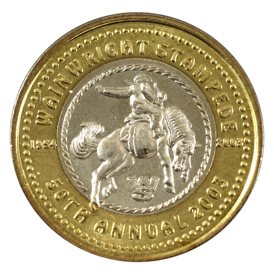 2003 Wainwright, AB, 50th Wainwright Stampede $3 Token