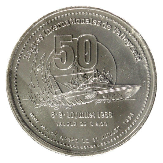 1988 Salaberry-de-Valleyfield 50th Anniversary $2 Token