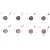 Lot of 8x 1907-1920 Canada 5-cents, G-VG to VF-EF, 8Pcs. (Impaired)