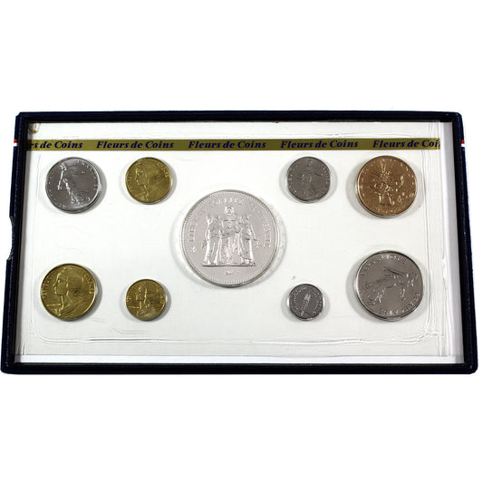 1978 France 9 Coin Proof Set in Case