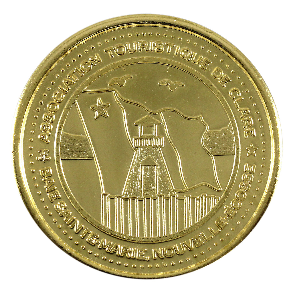 2002 Baie Saint Marie, Nova Scotia Bi-Metallic $3 Trade Token - Université Saint-Anne