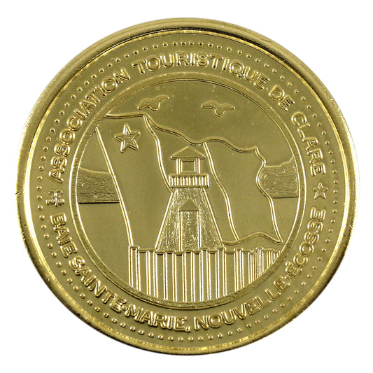 2002 Baie Saint Marie, Nova Scotia Bi-Metallic $3 Trade Token - Université Saint-Anne
