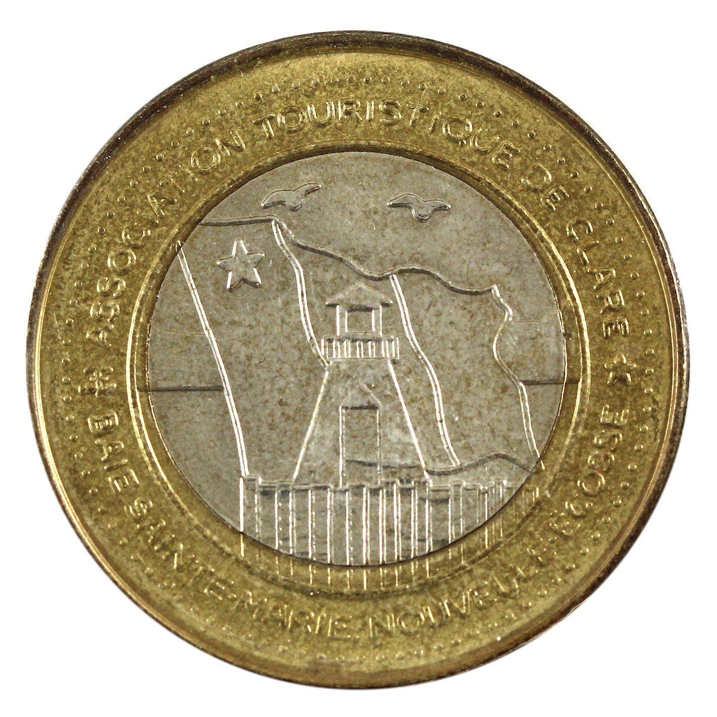 2004 Baie Saint Marie, Nova Scotia Bi-Metallic $3 Trade Token