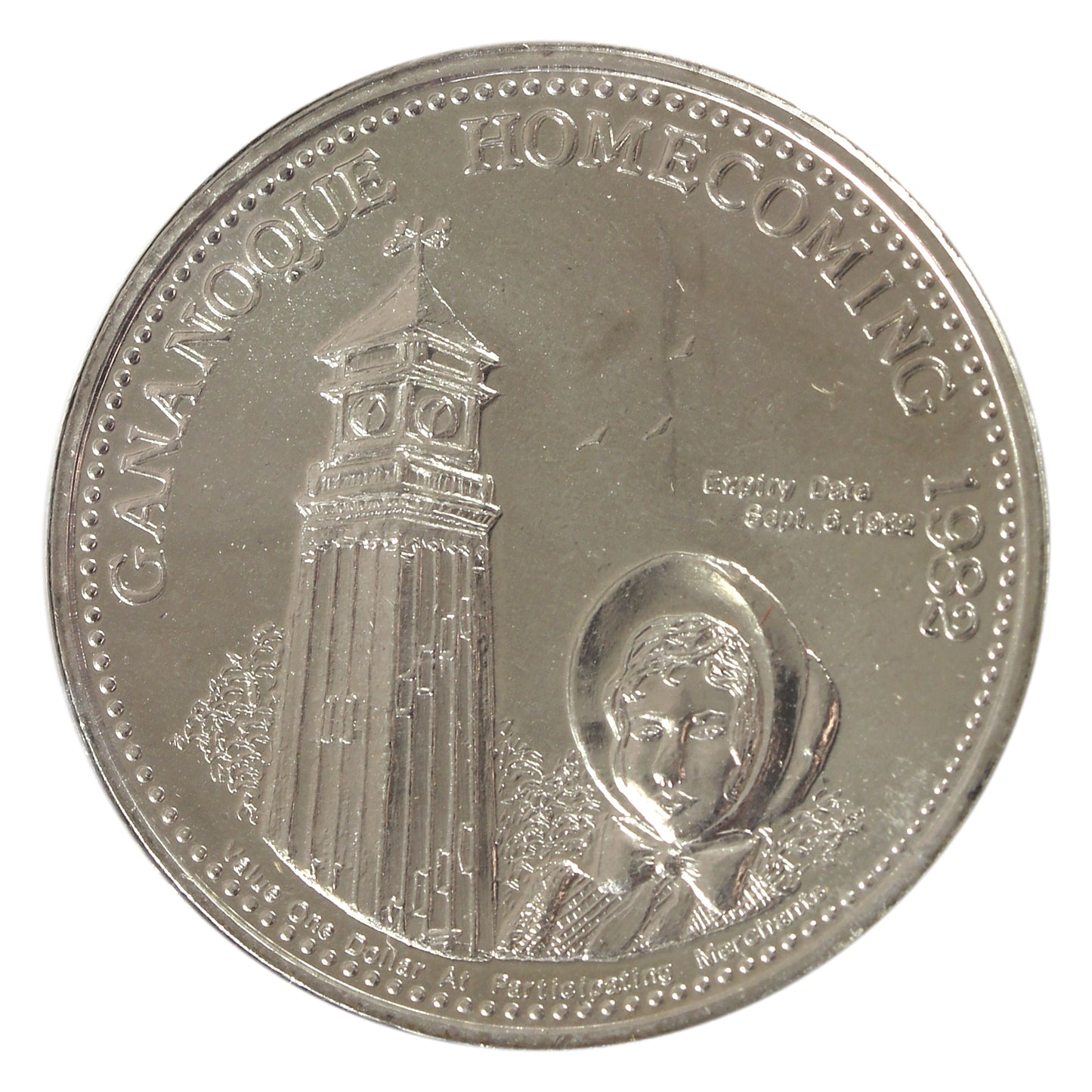 1982 Gananoque, ON Homecoming Trade Dollar Token