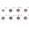 Lot of 8x 1920-1991 Canada 5-cents, Circ to PL, 8Pcs. (Impaired)