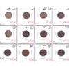 Lot of 12x 1858-1888 USA Cents, AG to F-VF, 12Pcs. (Impaired)