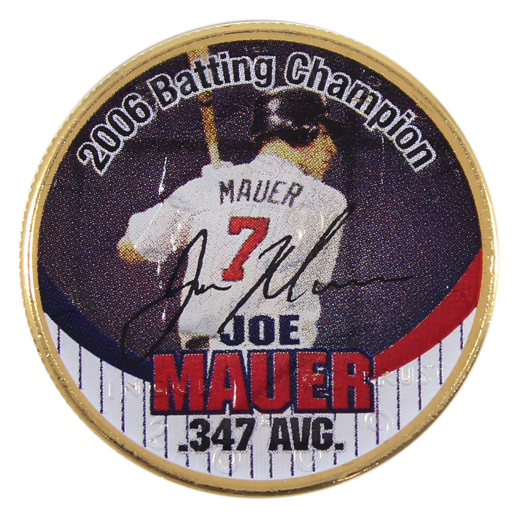 2006 USA Joe Mauer Colorized Half Dollar in Case