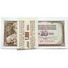 Lot of 100x 1968-1981 Yugoslavia 10 Dinars Banknotes, 100Pcs.