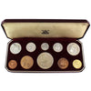 1953 Great Britain Coronation 10-Coin Proof Set in Original Case (Sold As Is)