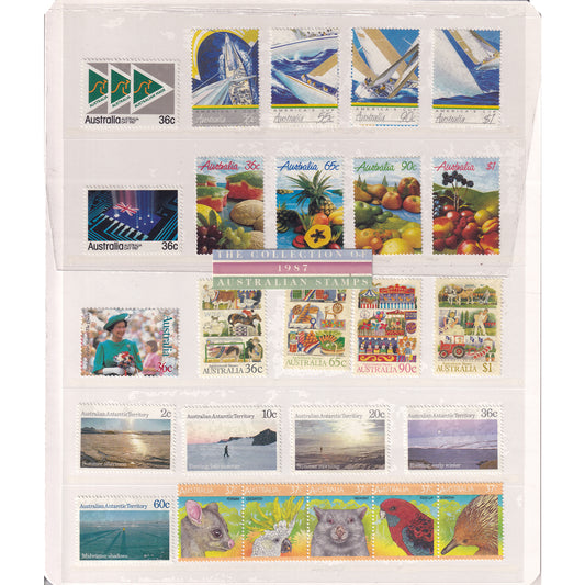 50+ Australia 1987 Stamp Collection