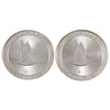 Pair of 2017 Canada 150th Anniversary 1oz. Silver Rounds, 2Pcs (No Tax) Lightly Scratched