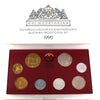 1990 Austrian 8-Coin Proof Set in Holder (Impaired)