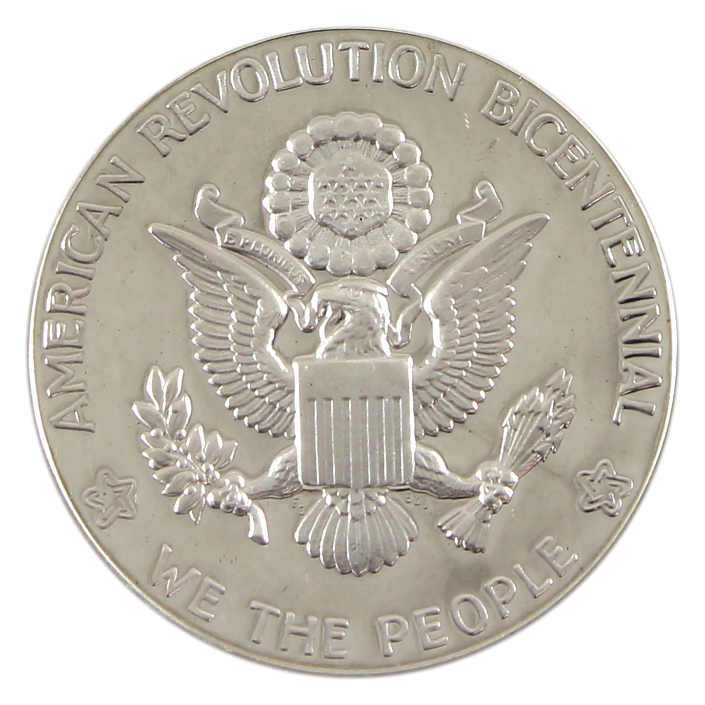 1976 USA American Revolution Bicentennial Silver Plated Medal in Case (Impaired)