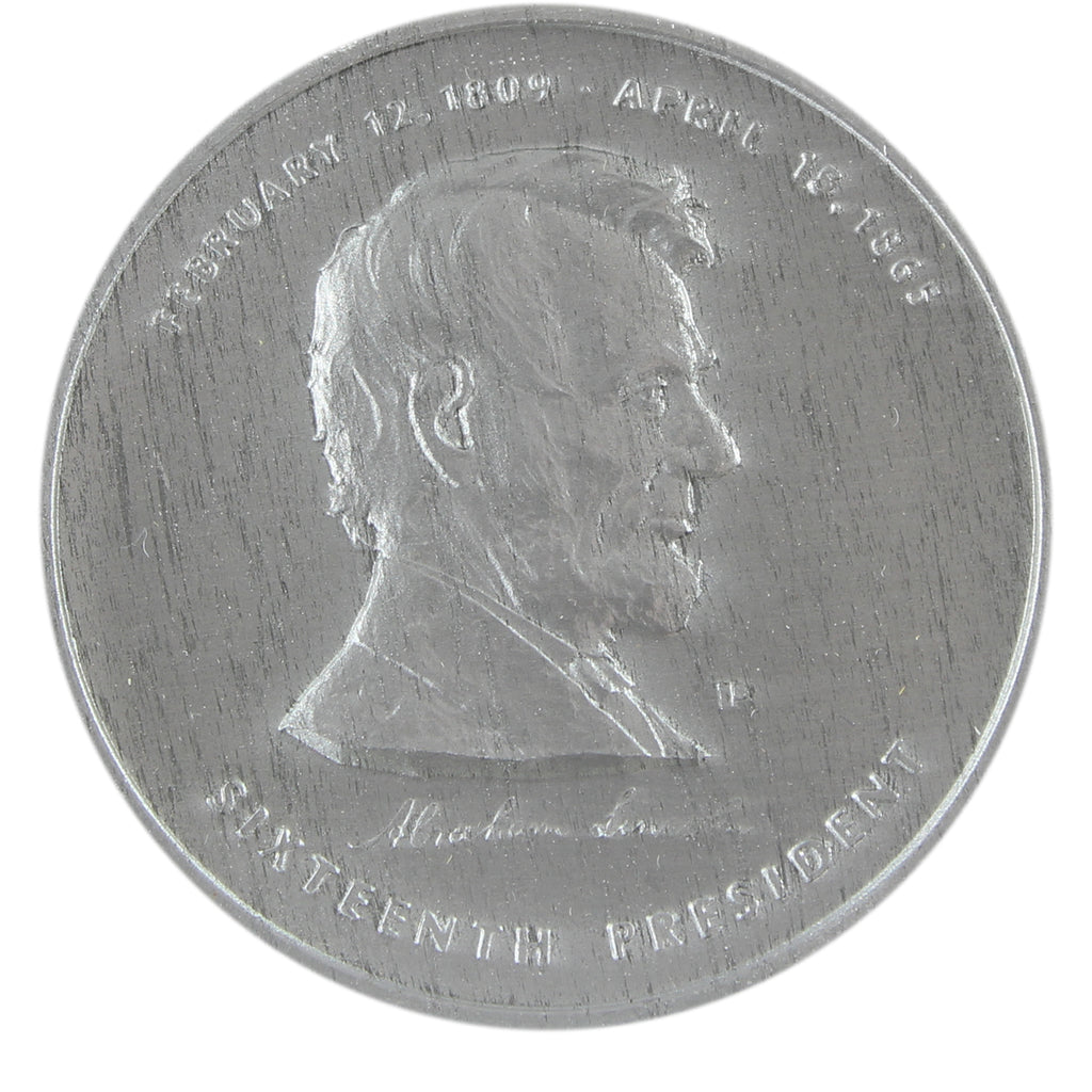 Abraham Lincoln Gettysburg Address Medal in Case (Scratched)