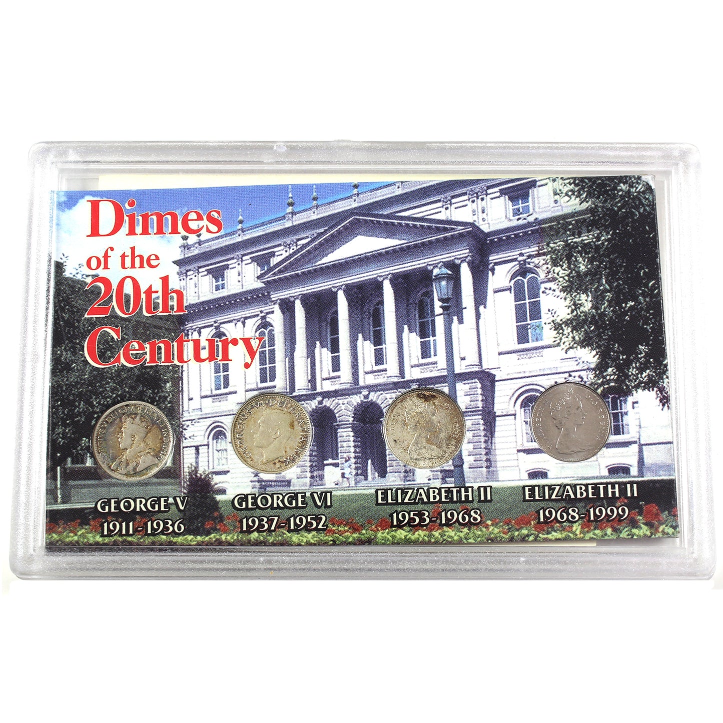 Canada Dimes of The 20th Century 4-Coin Set in Holder (Impaired)