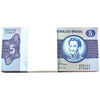 Lot of 67x Brazil Cinco "5" Cruzeiro Banknotes in a Bundle, Uncirculated, 67Pcs.