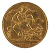 Australia 1910P Gold Sovereign Almost Uncirculated (AU50) Scratched