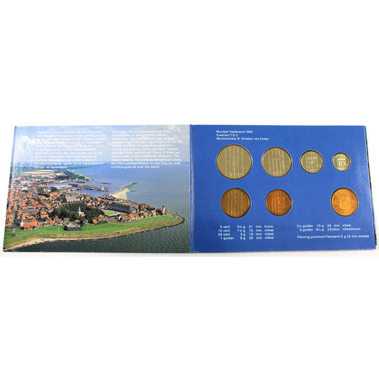 1989 Netherland 6-Coin Set w/Mint Medallion (Wear)