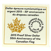 2015 50th Ann. of the Canadian Flag Proof Silver Dollar CCCS Cert. PF69 UHC (No Tax)
