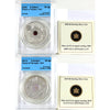 2009 & 2010 Canada $8 Sterling Silver Maple Leaf Holograms CCCS Cert. PF68-PF69 UHC