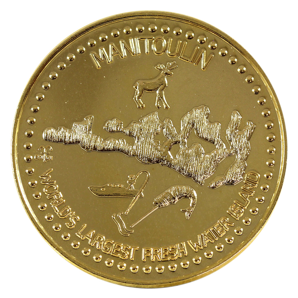 2005 Manitoulin Island, ON Gold Plated 3 Haweater Trade Dollars