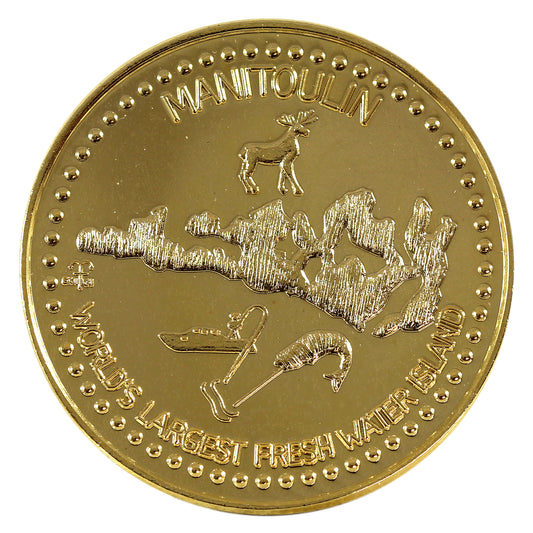 2005 Manitoulin Island, ON Gold Plated 3 Haweater Trade Dollars