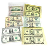 Lot of 6x Uncut Pairs of USA Banknotes, 6Pcs.