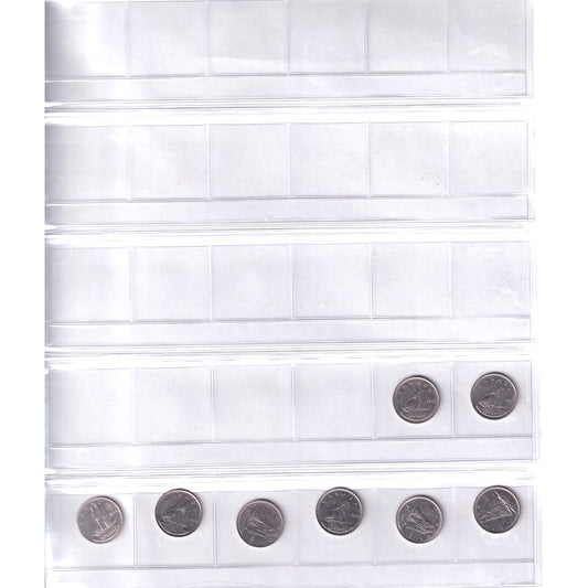 1960-2016 Canada 10-cents Collection in Black Album