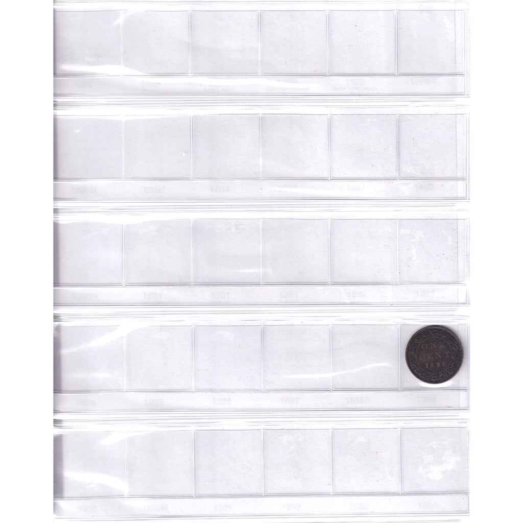 1899-2011 Canada 1-cent Collection in Black Album