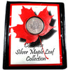 1994 Canada Silver Maple Leaf in Folder (No Tax) Scratched Capsule