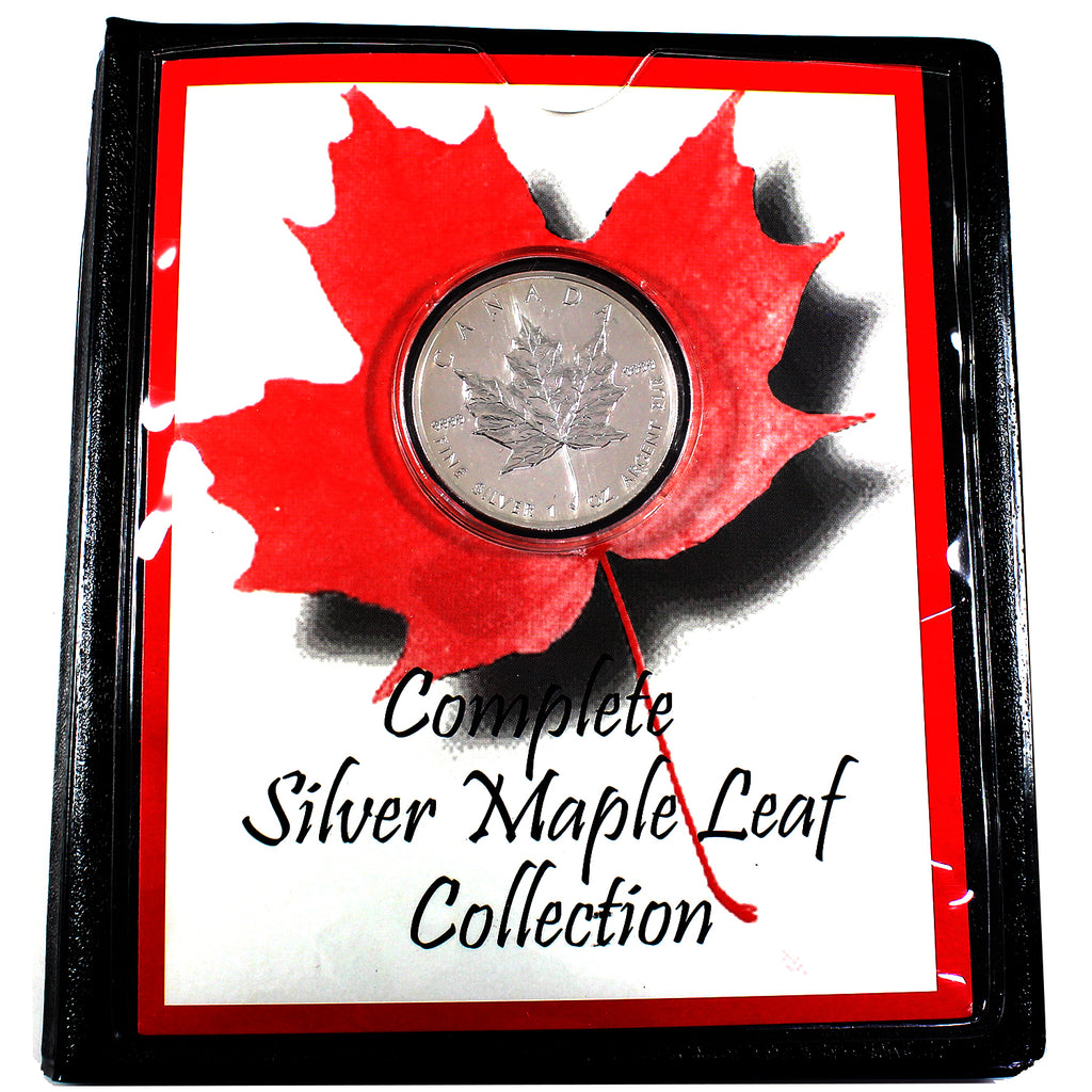 1994 Canada Silver Maple Leaf in Folder (No Tax) Scratched Capsule