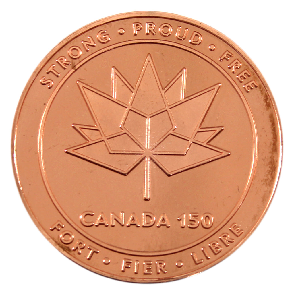 2017 Canada 150 Commemorative Copper Medallion (Scuffed Capsule)