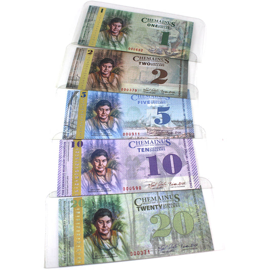 Lot of 5x 2010 Chemainus, BC, Local Scrip Notes, Appear ~UNC, 5Pcs