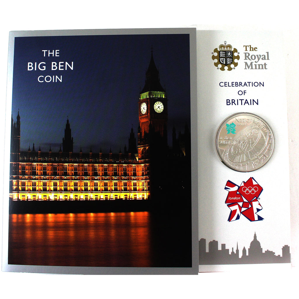 Great Britain 2009 £5 Big Ben Proof Coin in Folder (Blemishes)