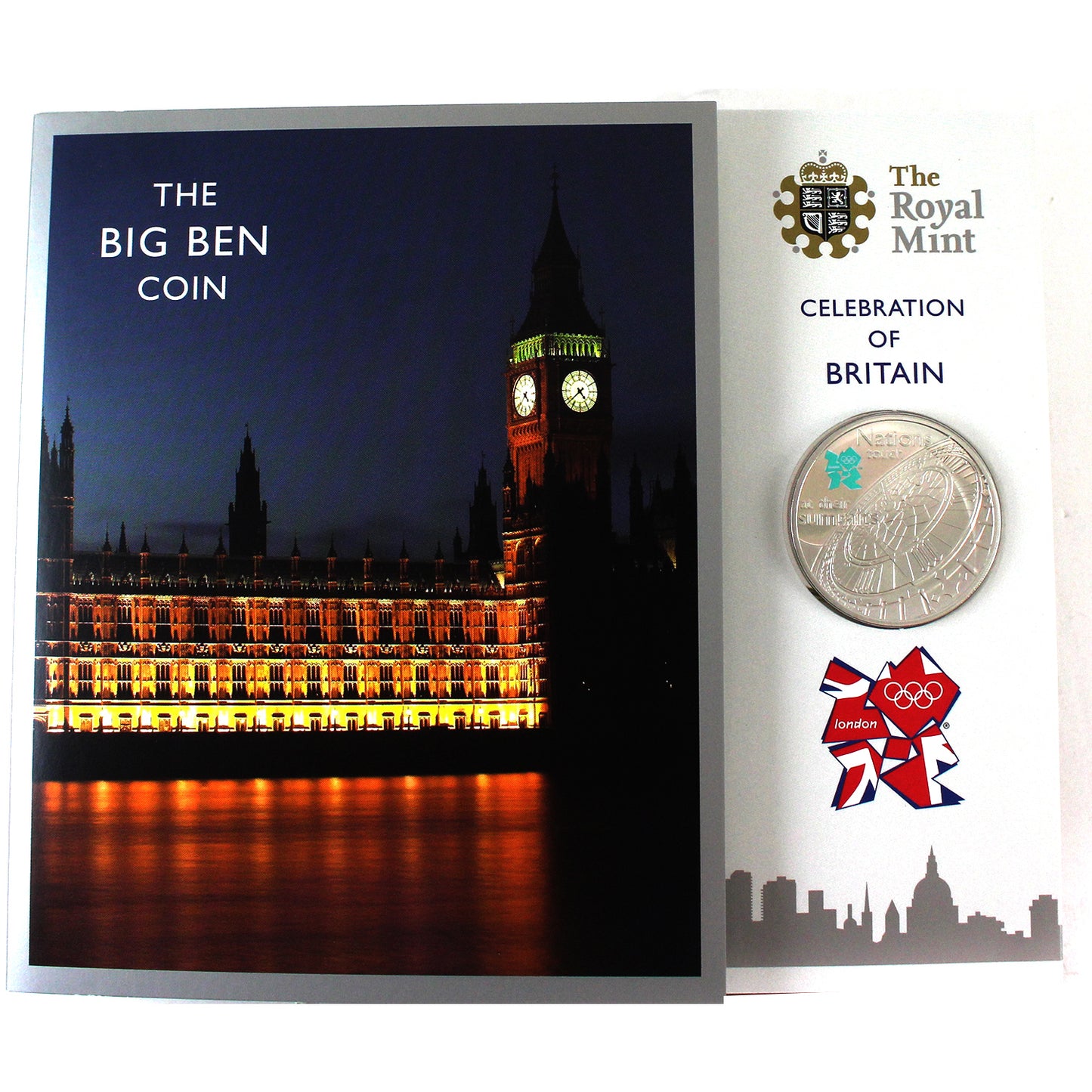 Great Britain 2009 £5 Big Ben Proof Coin in Folder (Blemishes)