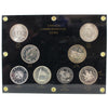 Set of 8x 1935-1971 Canada Commemorative Dollars, 8Pcs in Display